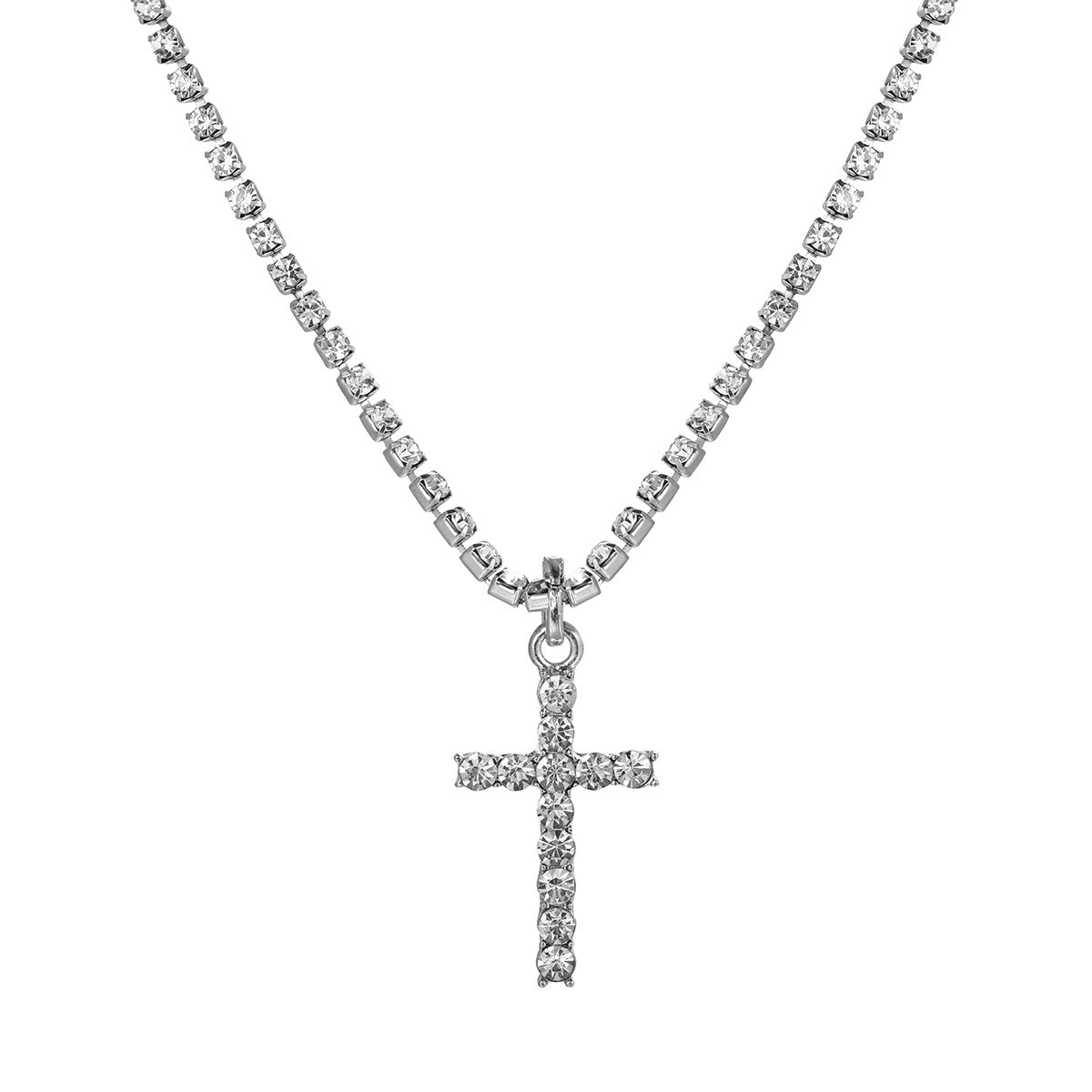 Cross necklace full of diamond pendant necklace