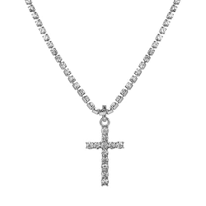 Cross necklace full of diamond pendant necklace