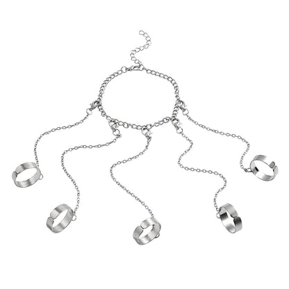 Anillo de dedo índice abierto estilo punk para parejas 