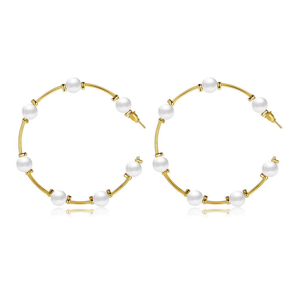 Retro Pearl Drop Earrings