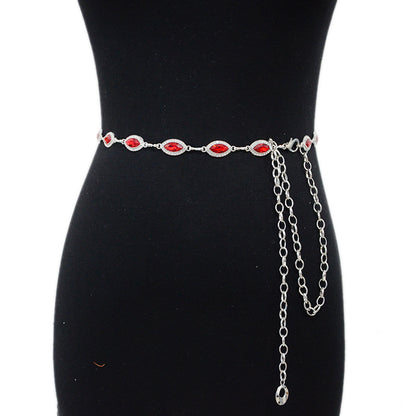Halloween Decorative Crystal Waist Chain