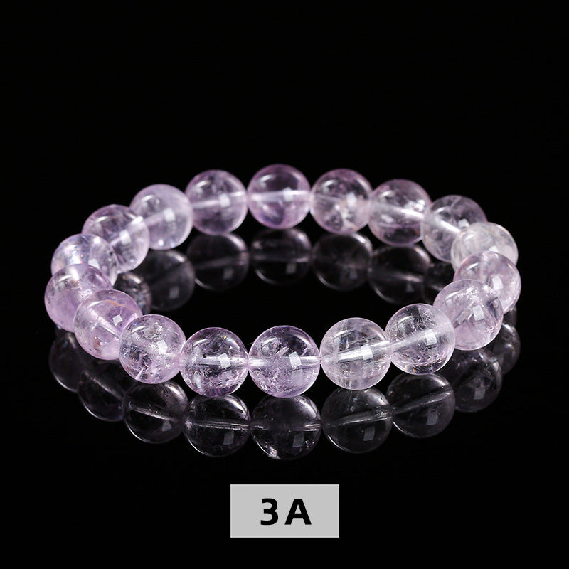 7A Natural Ice Penetrating Lavender Amethyst Bracelet