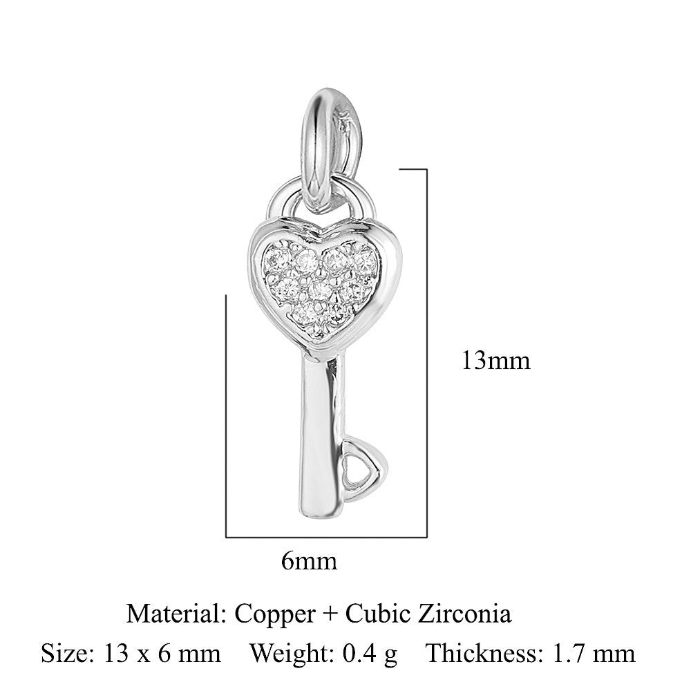 Copper zircon winged spider snake pendant