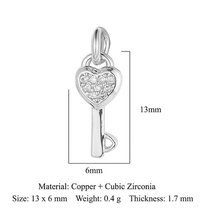 Copper zircon winged spider snake pendant