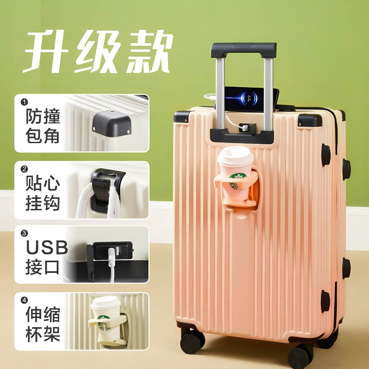 Custom pattern suitcase