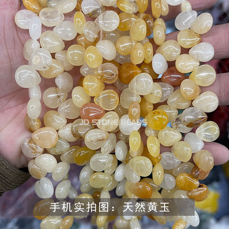 Crystal agate water drop beads loose beads