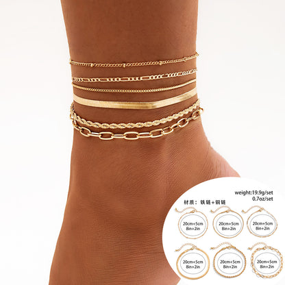 Rhinestone Beach Anklet
