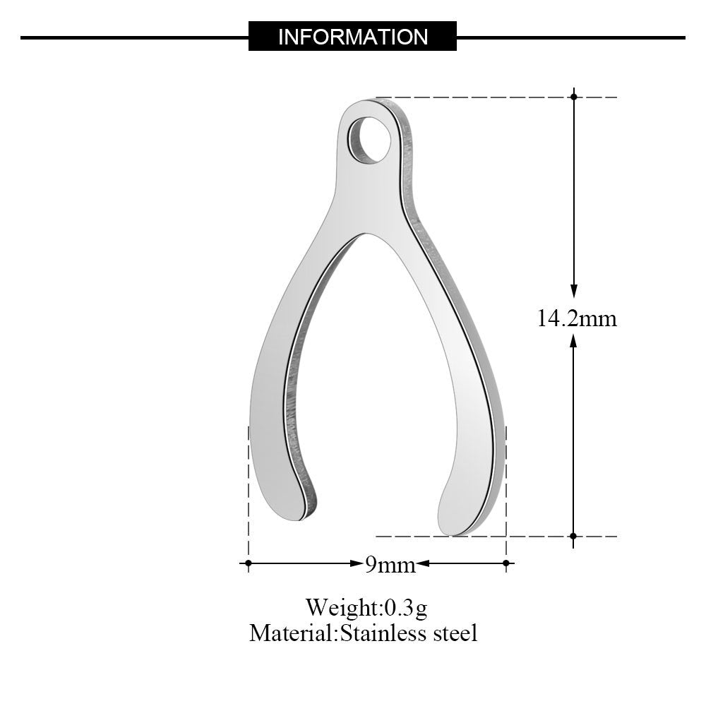 10 pcs/bag Cross Clover Bird Penguin Stainless Steel Pendant