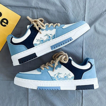 Trendy Thick-Soled White Sneakers