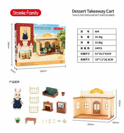 Forest Family Dollhouse Toy Villa