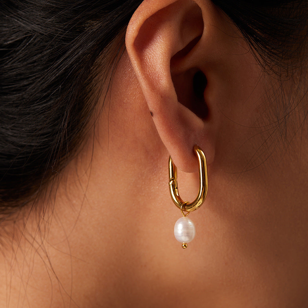 Pearl earrings