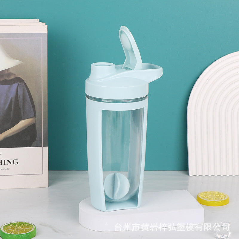 500Ml Portable Plastic Double Layer Shaker Cup