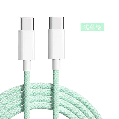 Cable de carga rápida dual tipo C PD de 60 W 