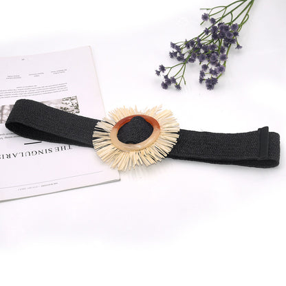 Casual woven belt belt waist seal