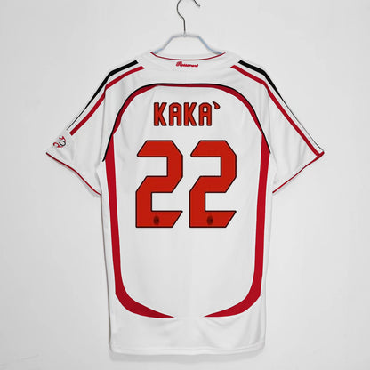Camiseta retro de manga corta de local y visitante del AC Milan 06-07 