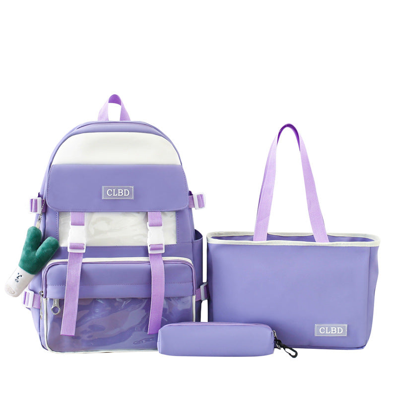 3-piece student school bag, backpack