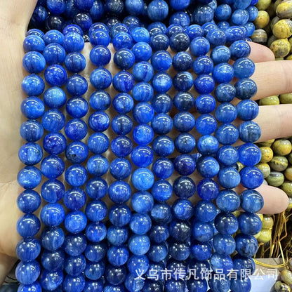 A-grade kyanite round beads loose beads