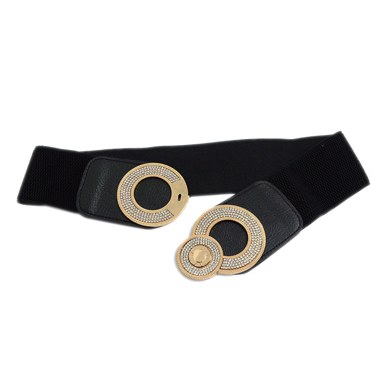Belt Casual Decoration Metal Rhinestones