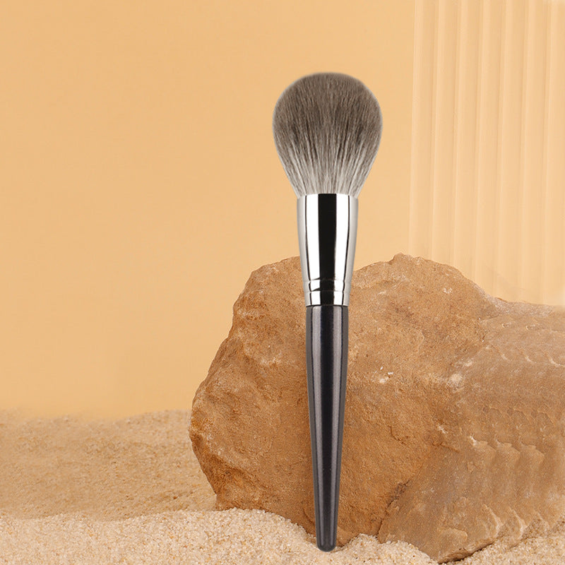Starry Blue Fox Hair Round Powder Brush