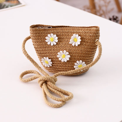 Fairy Family Sun Hat Crossbody Bag Set Girls' Beach Straw Hat