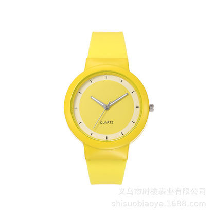 Student Candy Color Silicone Watch Minimalist Sport