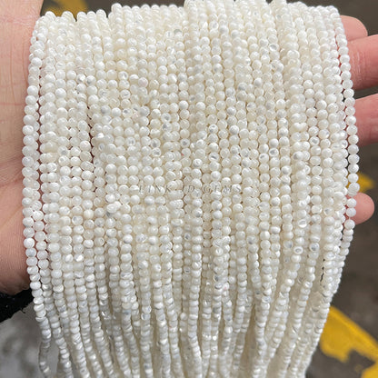 2-4Mm natural white horseshoe snail beads loose beads
