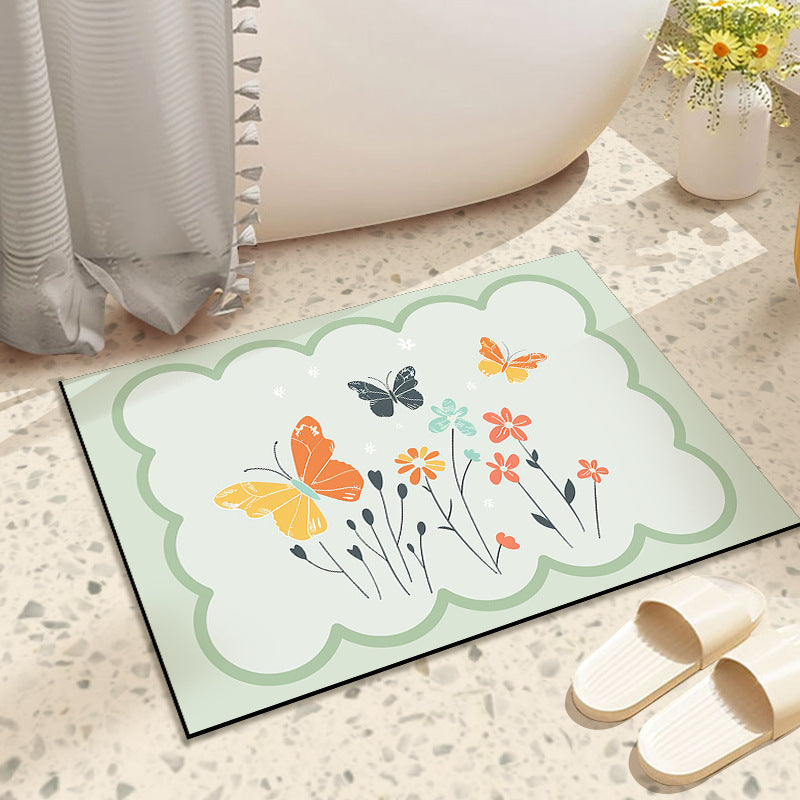 Diatomaceous Earth Bath Mat, Anti-Slip and Quick-Drying