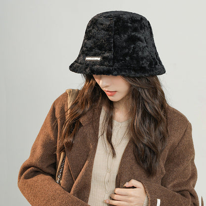 Fashion Winter Plush Bucket Hat