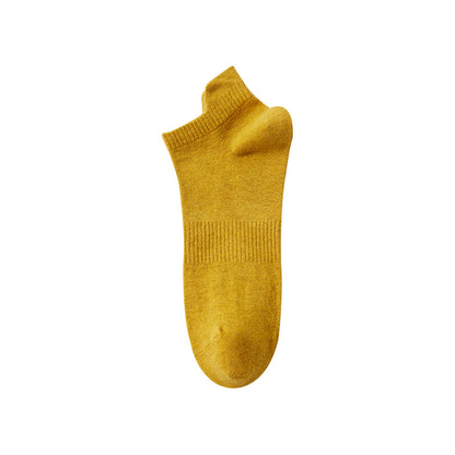 Calcetines tobilleros de algodón transpirables para hombre de primavera y verano 
