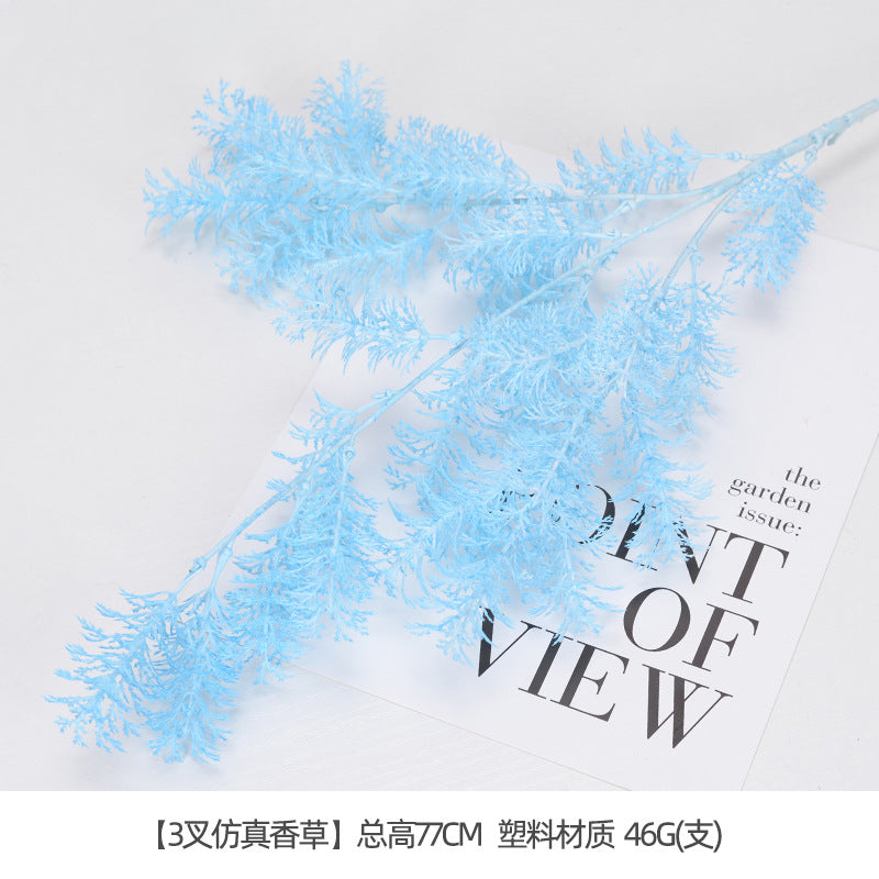 Artificial flowers blue series flowers plastic flowers wholesale