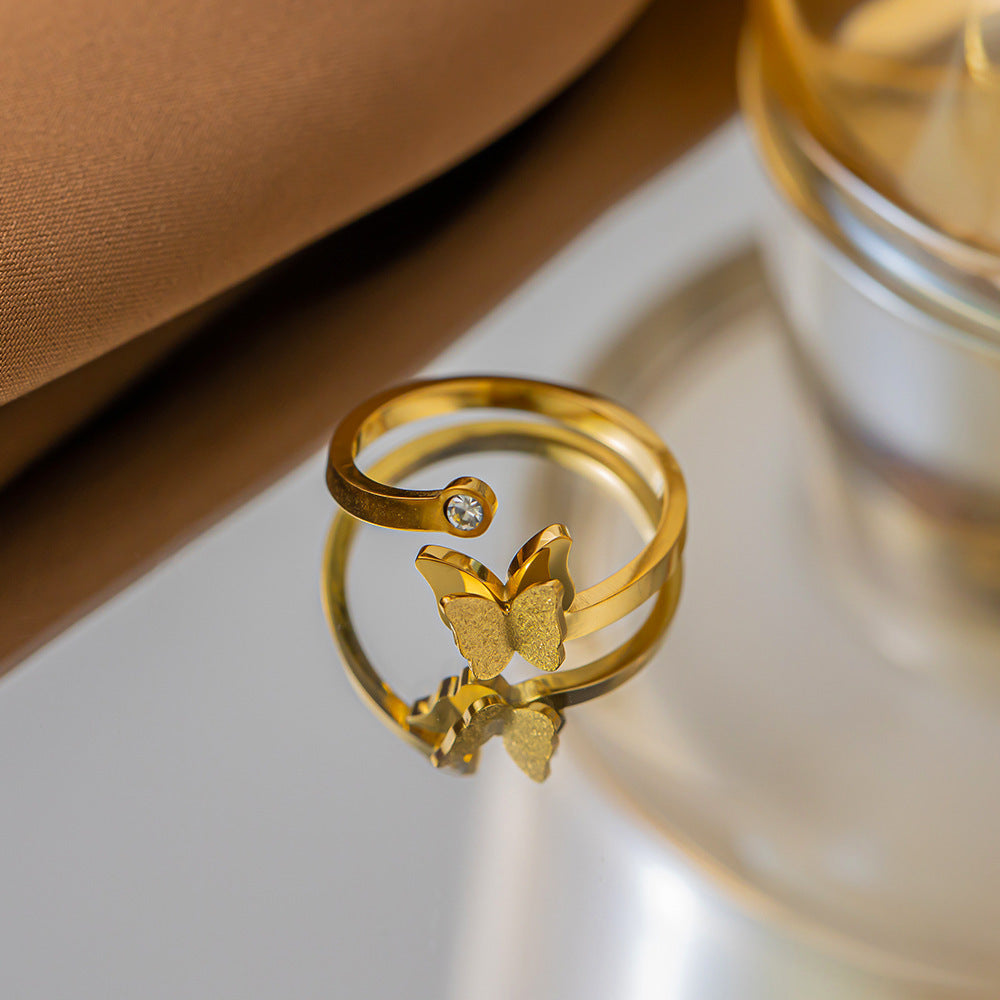 18K Gold Index Finger Ring Versatile