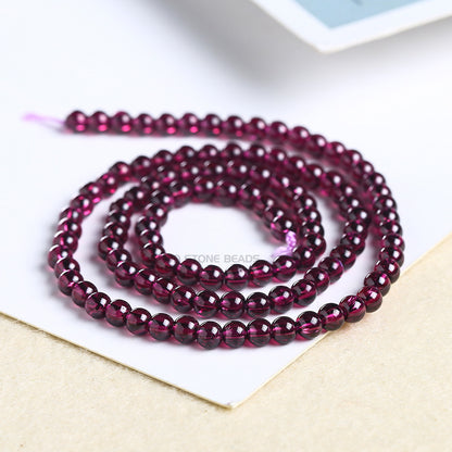 Purple tooth black garnet loose beads