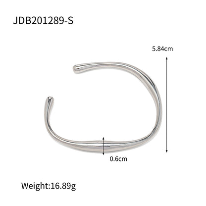 Bracelet Steel Ring Polished Earrings