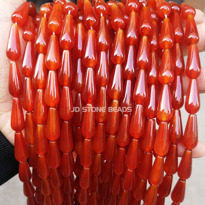 8 * 20Mm agate water drop-shaped loose beads