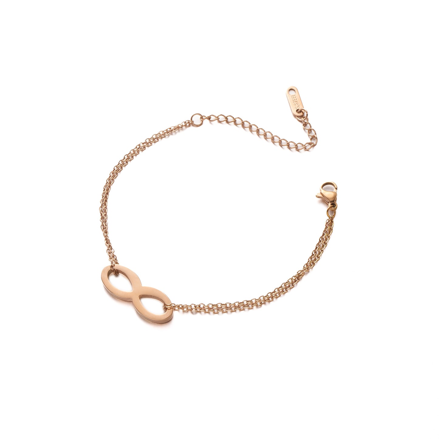 Titanium Steel Infinite Double-Layer Bracelet