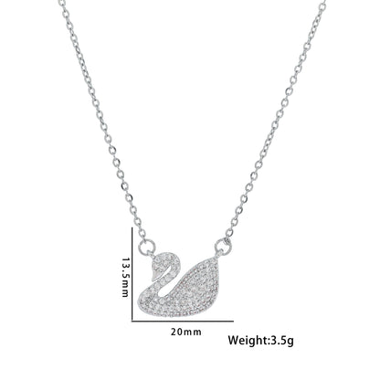 3-Piece Set Swarovski Swan Necklace