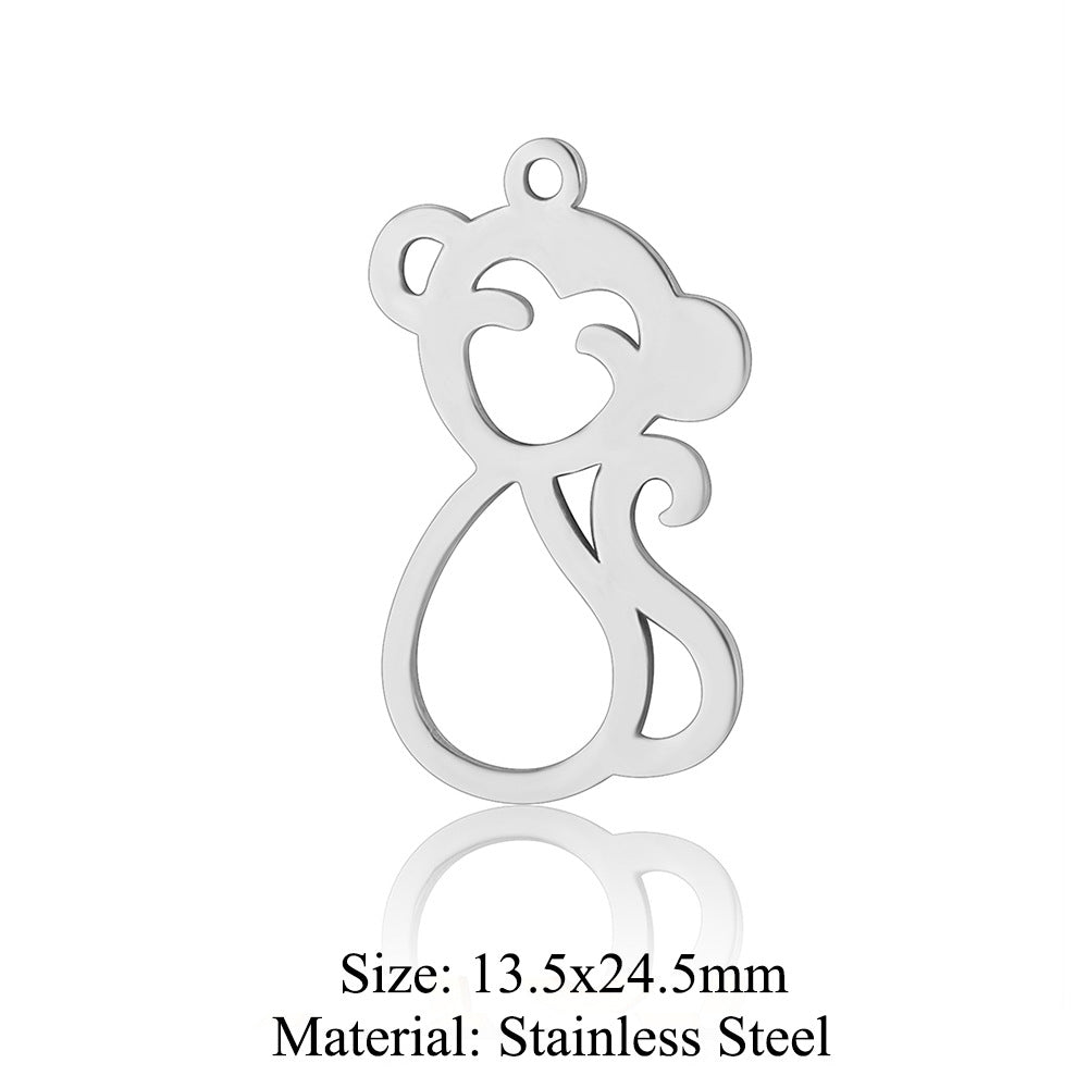 5 pcs/titanium steel pendant pigeon owl dolphin