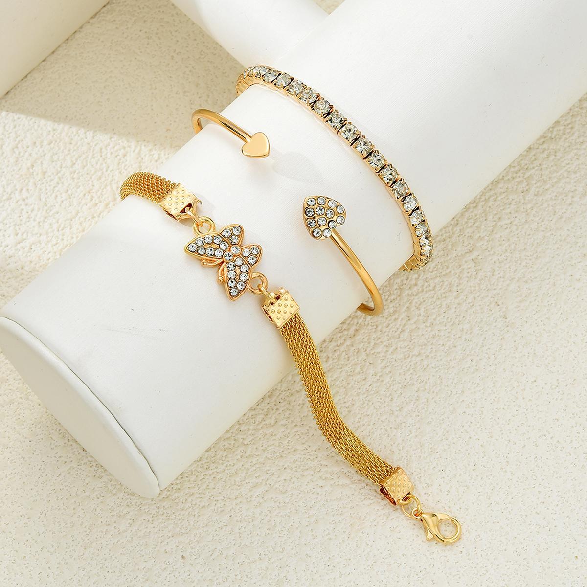 Multi-Layer Diamond Twist Bracelet Set