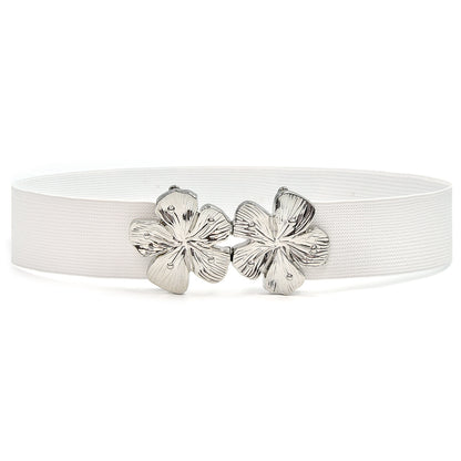 Simple pair of buckle belt women