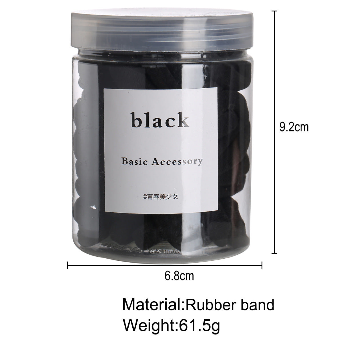 50-Pack Candy Color Scrunchies