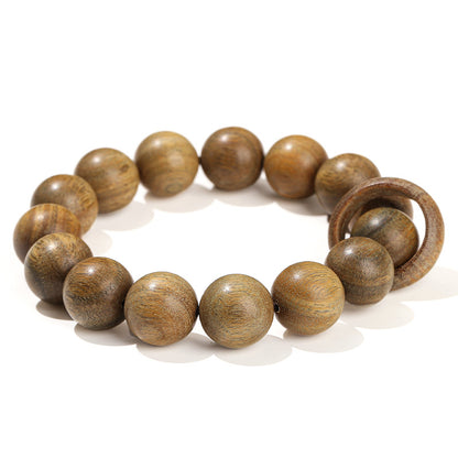 Pulsera de anillo de running de sándalo verde. 