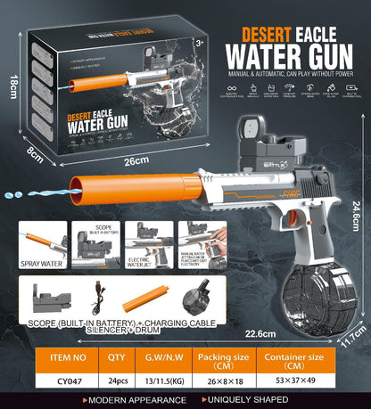 Rechargeable Automatic Water Gun, Large Capacity