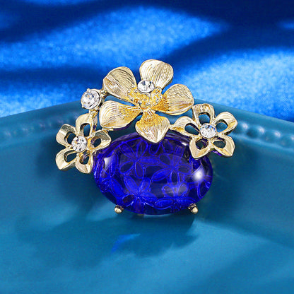 French Vintage Flower Brooch