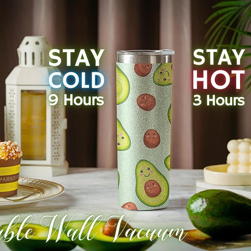 Can make patterned avocado 20oz straight cup