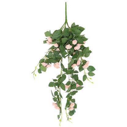 Flores artificiales para colgar en la pared de rosas. 
