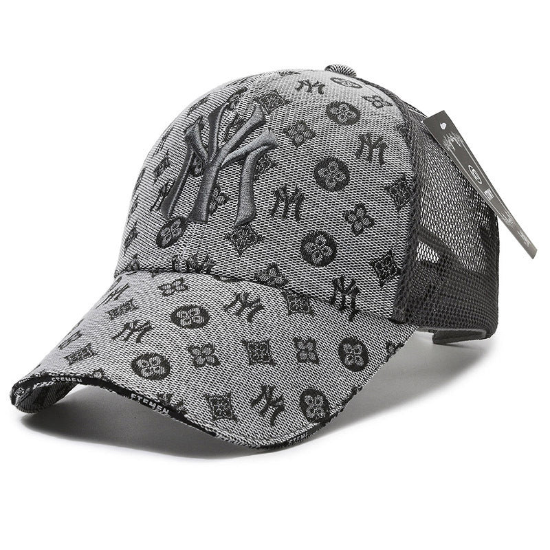 Textured Letter Stylish Duckbill Cap