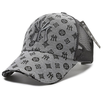 Textured Letter Stylish Duckbill Cap