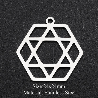 5 pcs/pack moon geometry accessories DIY pendant