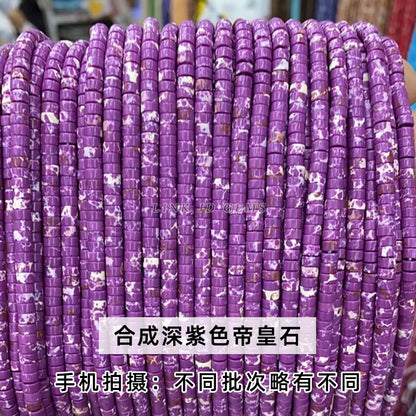 4 * 2Mm synthetic emperor stone spacer loose beads