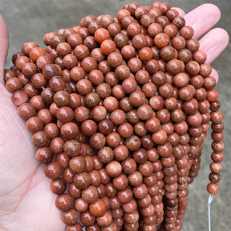DIY jewelry accessories loose beads, sandstone beads